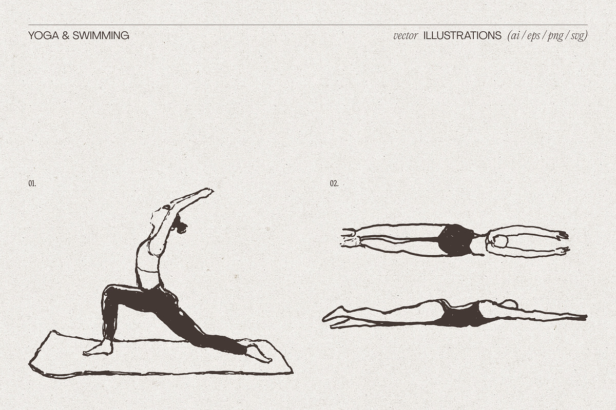 Sport Activity Sketch Illustrations, a Sport Illustration by TheMountBirdStudio (Photo 6 of 7)