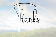 Rainbow | Script Font, a Handwritten Font by Scratchones (Thumbnail 8 of 8)