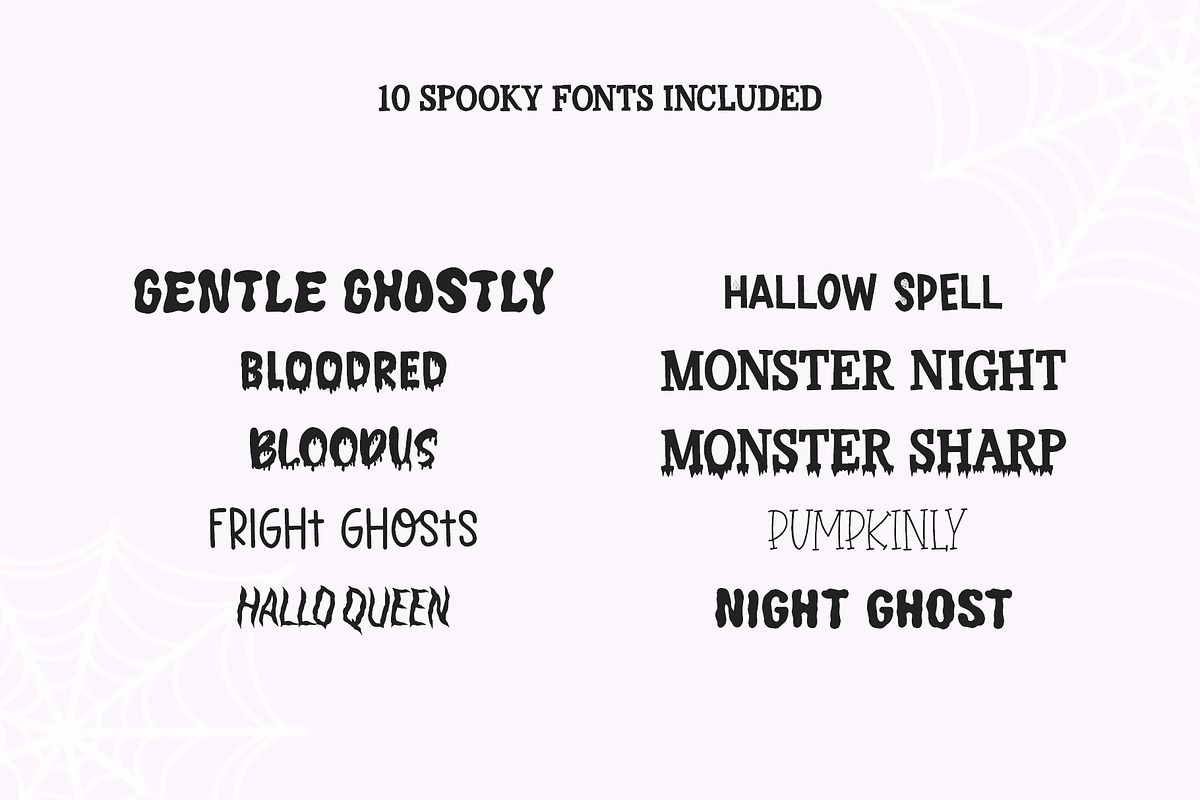 Halloween fonts bundle, a Handwritten Font by supfonts (Photo 2 of 12)