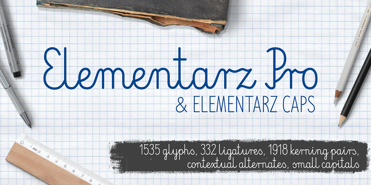 Elementarz, a Handwritten Font by GRIN3 (Nowak) (Photo 1 of 7)