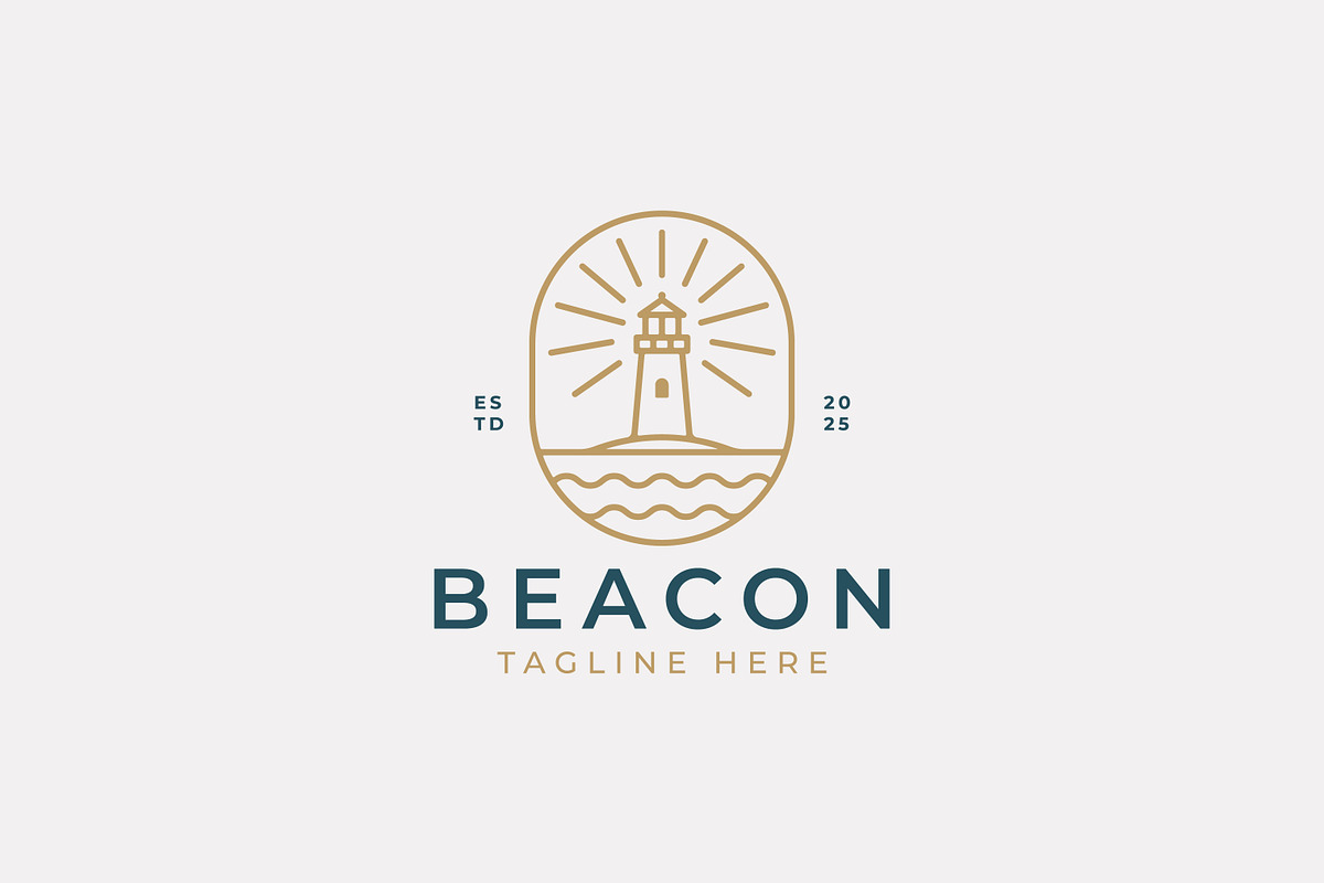 Lighthouse Logo Beacon Harbor, a Branding & Logo Template by Signatoro (Photo 2 of 2)