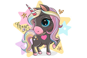 Cute Cartoon Unicorn