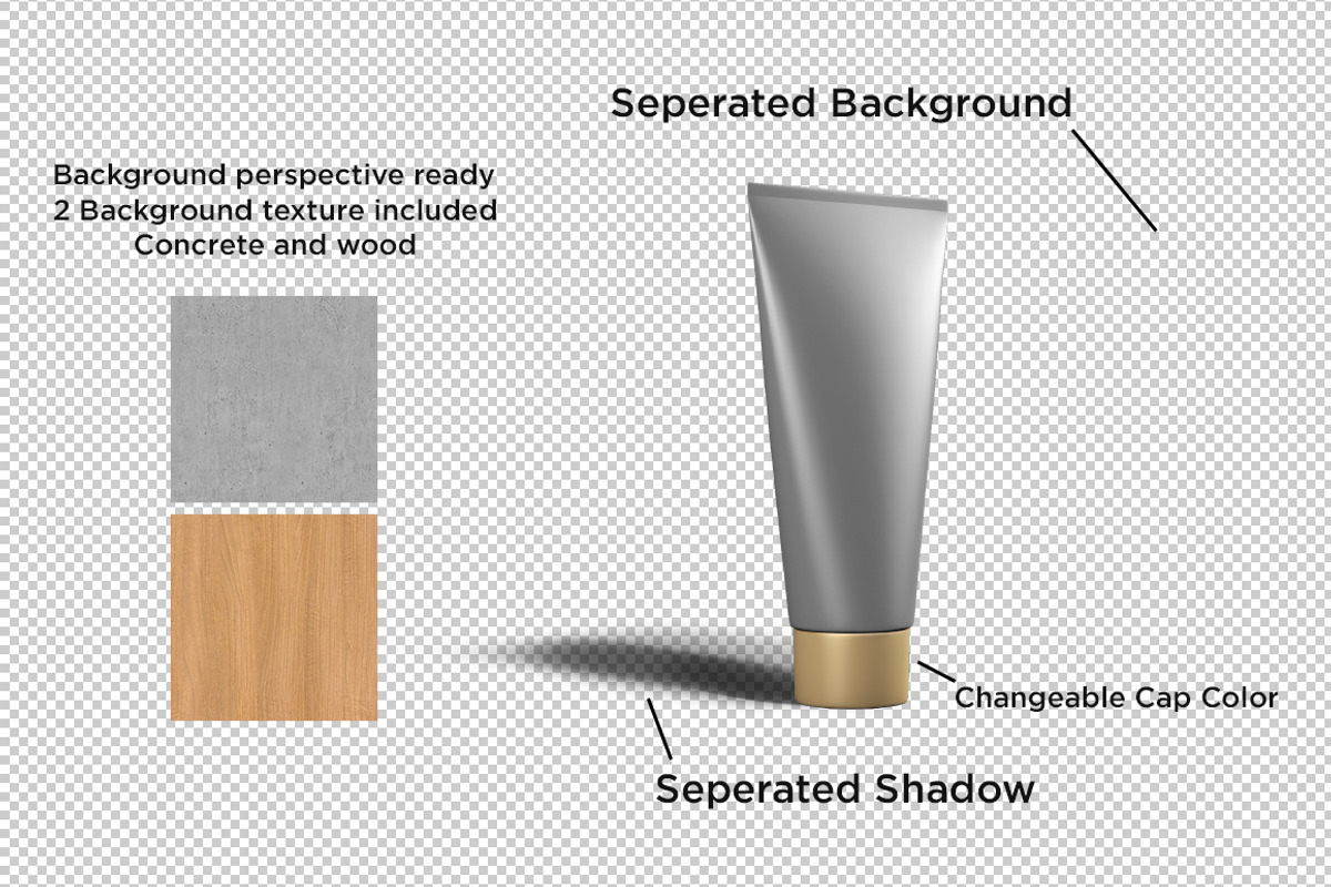 Cosmetic Tube Mockup, a Packaging Mockup by aykutfiliz (Photo 2 of 7)