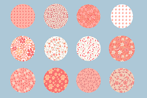 Peach Pantone Inspiration Patterns