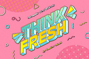 Memphis Text Effects, a Layer Style Add-On by Andrew Skoch Design (Thumbnail 4 of 9)