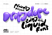 Dripydope - Edgy Liquid Font, a Symbol Font by ikiiko (Thumbnail 1 of 7)