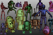 STAR WARS DROIDS PACK low poly, a Characters & Person 3D Model by 2$ SHOP (Thumbnail 2 of 16)