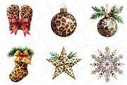 Watercolor Leopard Print Christmas, an Illustration by DreamPrint404 (Thumbnail 2 of 7)