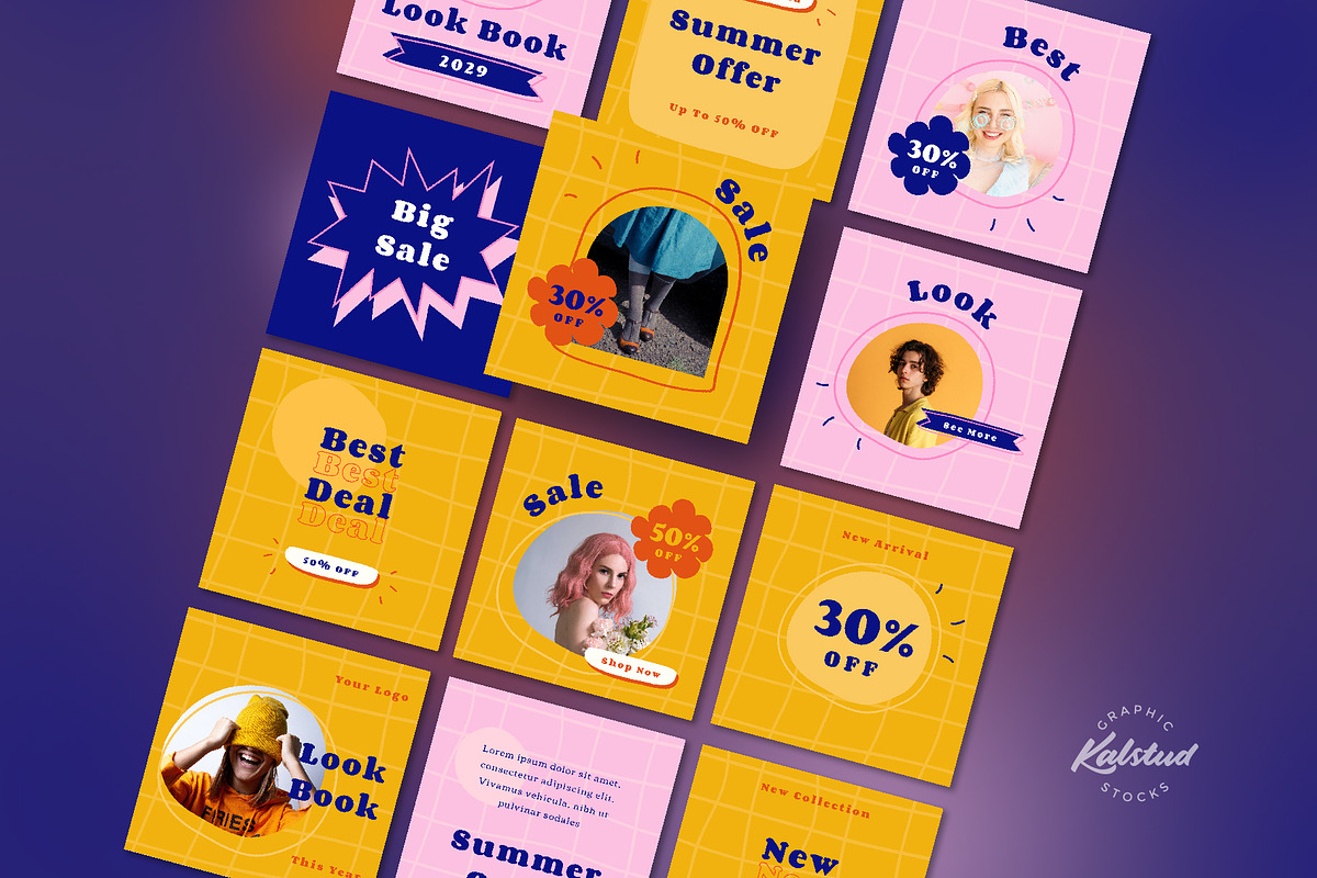 HITS - Summer Insta Template, a Social Media Template by Kalstud (Photo 4 of 5)