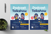 Podcast Talkshow Flyer, a Flyer Template by Annora Studio (Thumbnail 2 of 5)