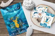 Winter in deep blue. Watercolor, an Object Graphic by Ana-Sakuta (Thumbnail 12 of 16)