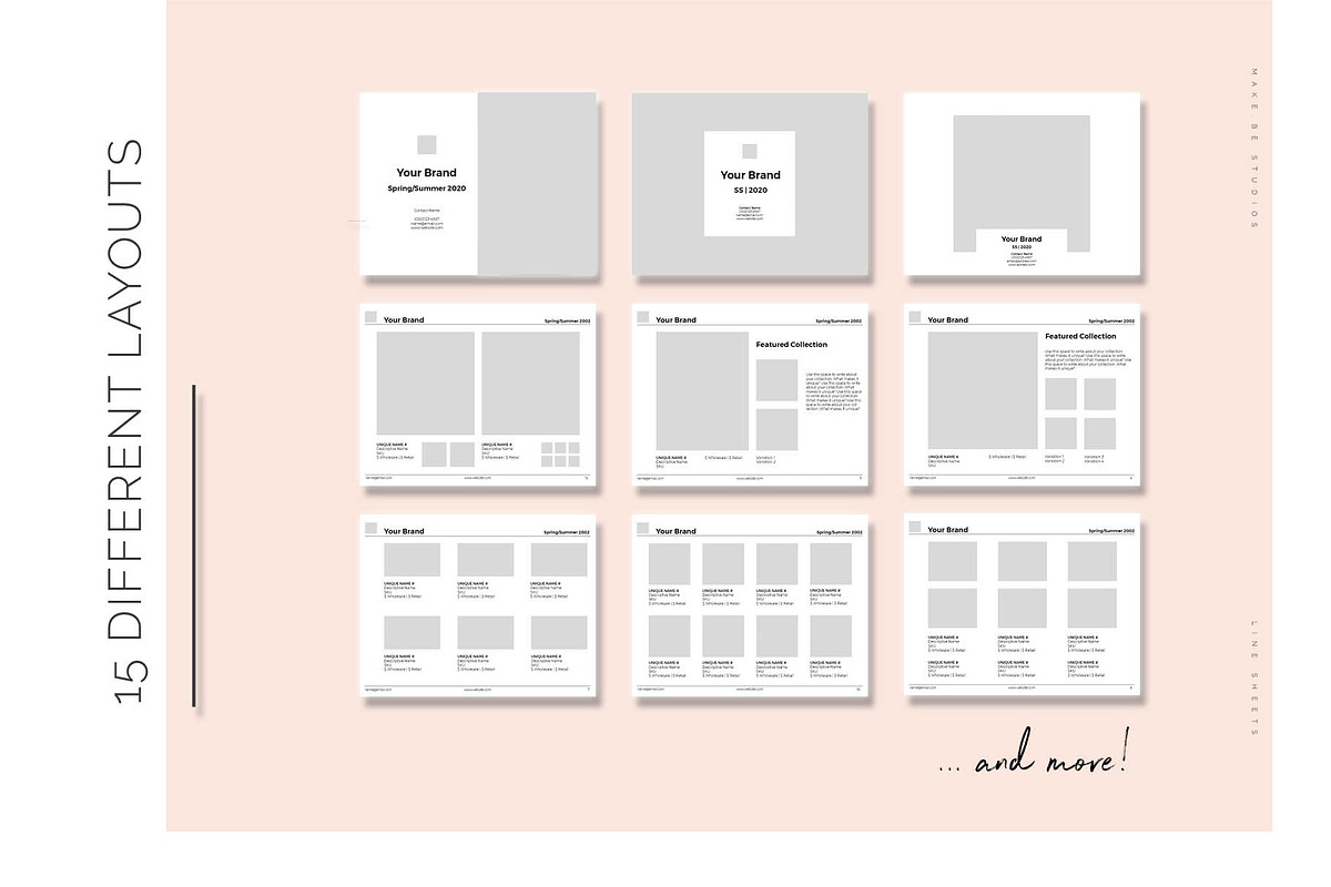 Line Sheet Templates, a Magazine Template by Creative Day (Photo 5 of 7)