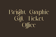 Gagile Aigusta - Modern Display Font, a Serif Font by Zakazis (Thumbnail 6 of 6)