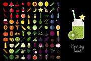 100 vegetables, fruits and herbs set, an Icon by airdynamic (Thumbnail 2 of 4)