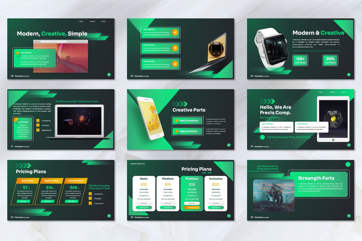 Precis - Pitch Deck Keynote, a Presentation Template by Dhabee (Photo 8 of 8)