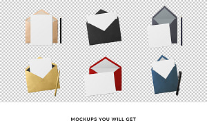 Greeting Card & Envelope Mockups