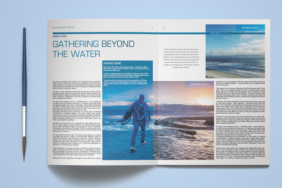 AQUA - Multipurpose Magazine, a Magazine Template by Boris Cupac