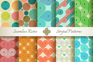 20 Retro Striped Seamless Patterns