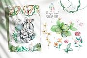 Cute Zebras Watercolor Jungle, an Animal Illustration by Ann Art Houze (Thumbnail 6 of 13)