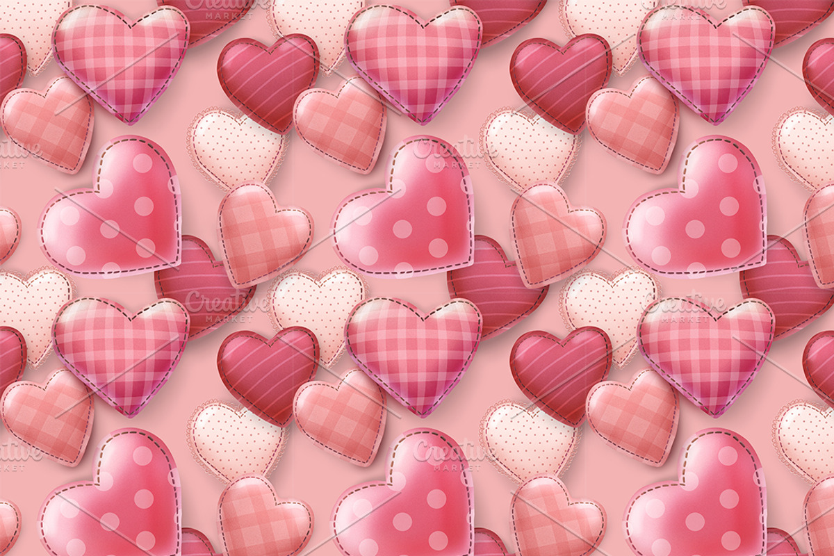 seamless valentines day patterns preview 4