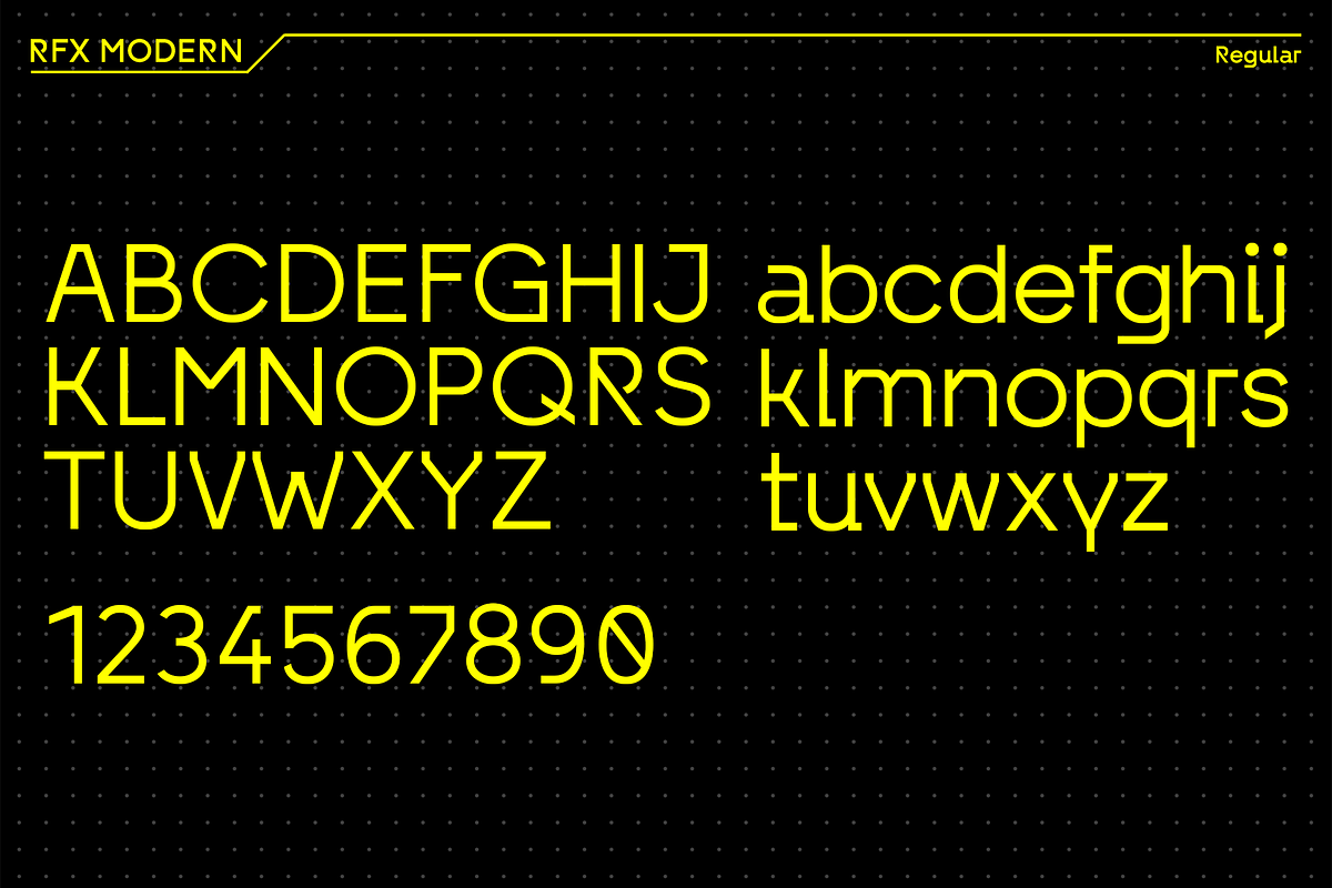 RFX Modern Font Bundle | 14 Styles, a Sans Serif Font by Xaver DesignStudio (Photo 7 of 12)