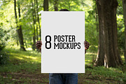 8 Poster Mockups, a Product Mockup by Gabor Monori (Thumbnail 5 of 8)