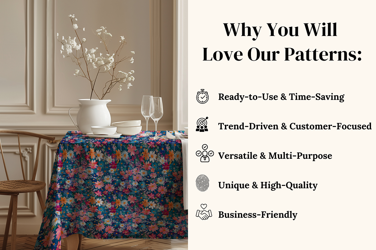 Confetti Meadow Painted Florals, a Pattern Graphic by Ninterints (Photo 4 of 11)