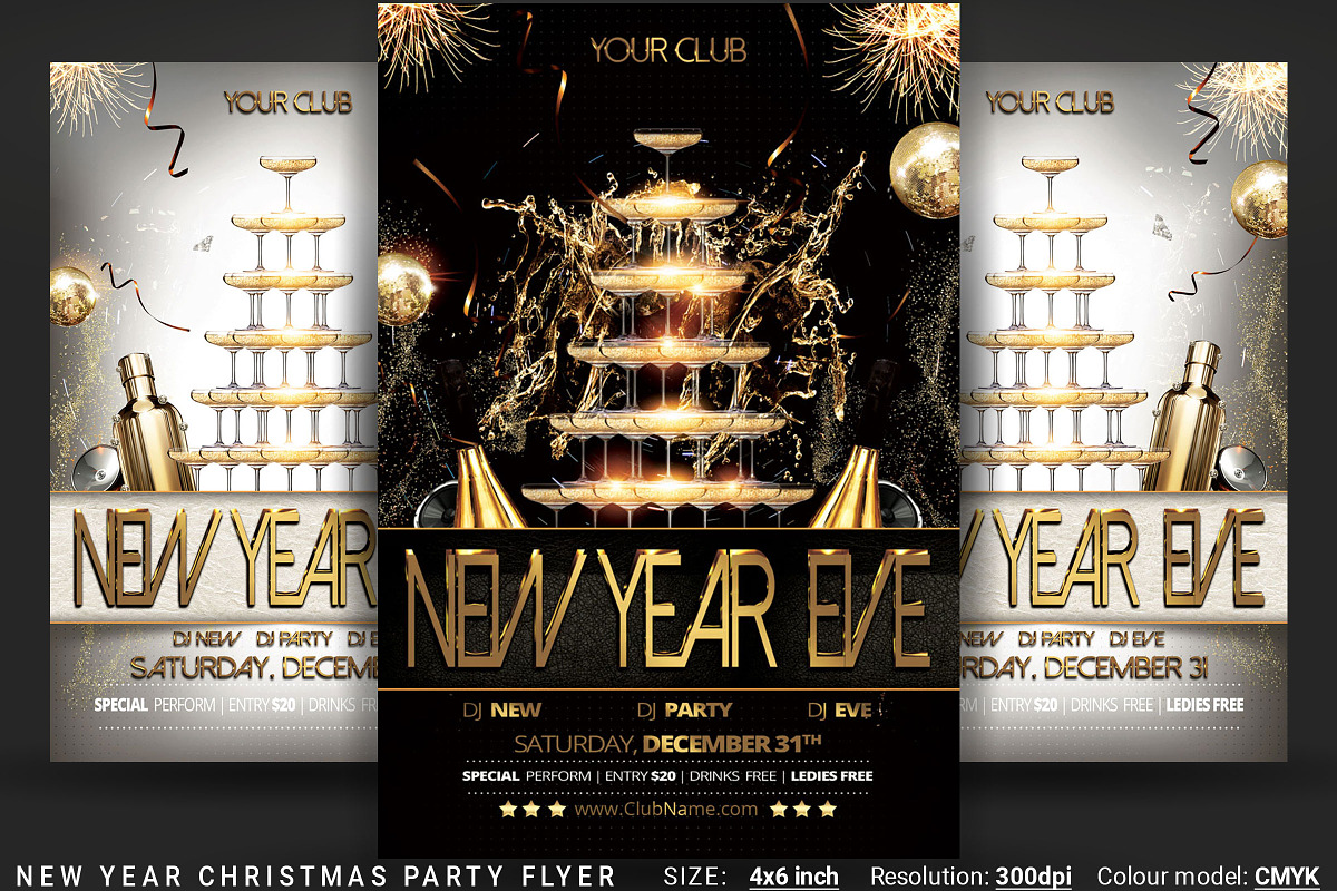 New Year's Eve Party Flyer, a Flyer Template by Artolus (Photo 1 of 5)