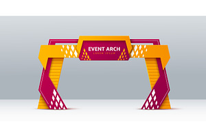 Event Arch 3d Exhibition Entrance