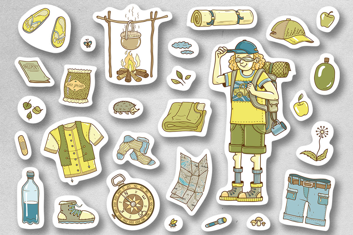 Travel & Hiking collection, an Illustration by Anastasia Koba (Photo 4 of 9)