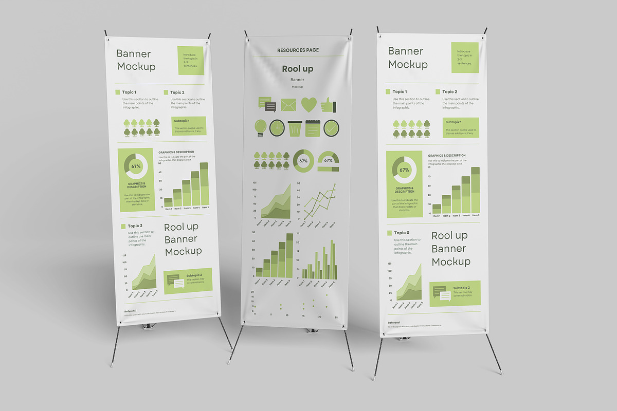 Rool up Banner Mockup, a Books & Magazine Mockup by mahhyud (Photo 9 of 11)