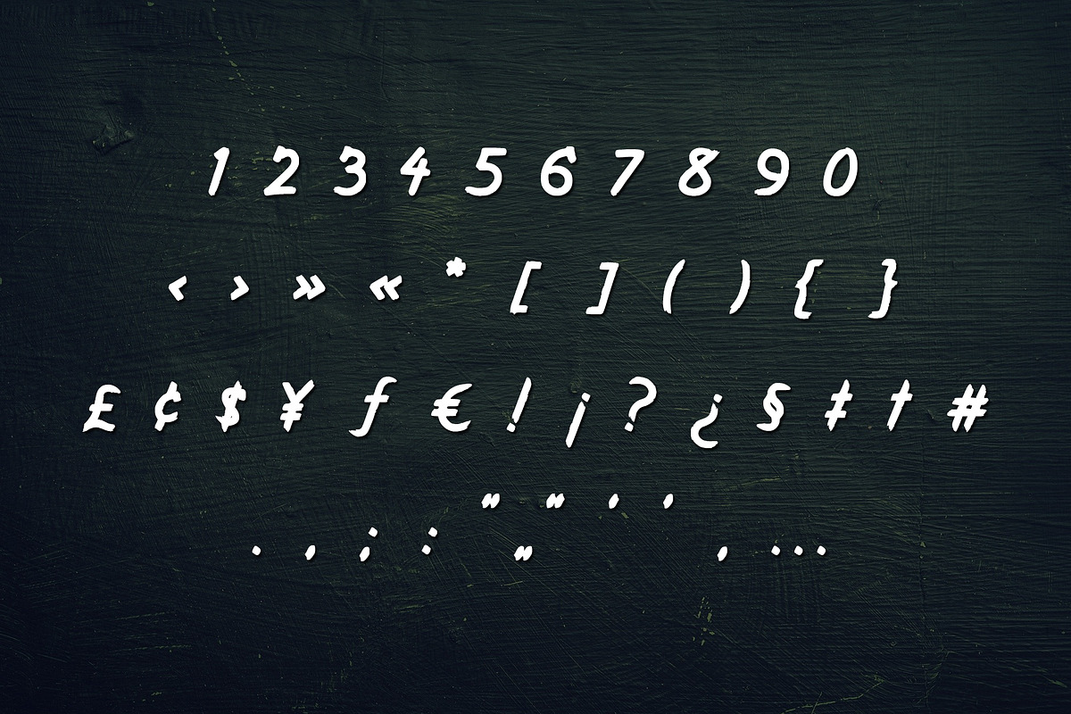 Kurazan Brush Font preview 4