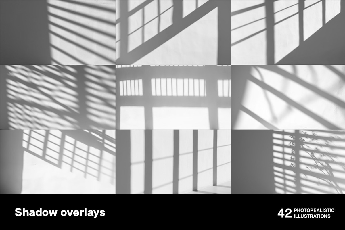 Shadow overlays collection - 42 pics, a Decorative Illustration by Handmadefont (Photo 6 of 11)