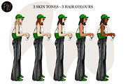 Fashion Girls 59 Clipart png, an Illustration by Parinaz Wadia Design (Thumbnail 2 of 9)
