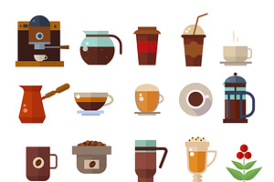 Coffee Cup Vector Icons