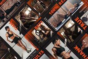 Fitness Instagram Puzzle Template