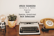 Office Typewriter SVG font, a Serif Font by Ana's Fonts (Thumbnail 6 of 10)