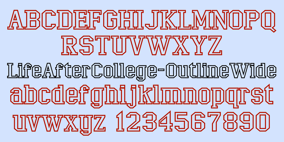 LifeAfterCollege, a Slab Serif Font by Ingrimayne Type (Photo 6 of 8)
