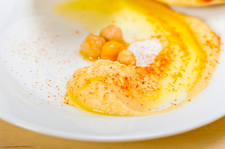 Hummus with pita bread, a Food & Drink Photo by keko64