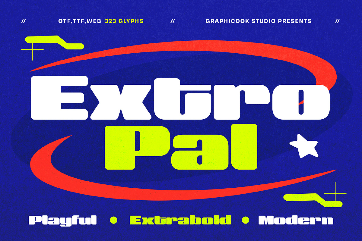 Extropal, a Sans Serif Font by graphicook (Photo 1 of 10)