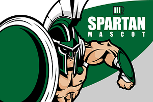 Spartan Mascot Stock Vector