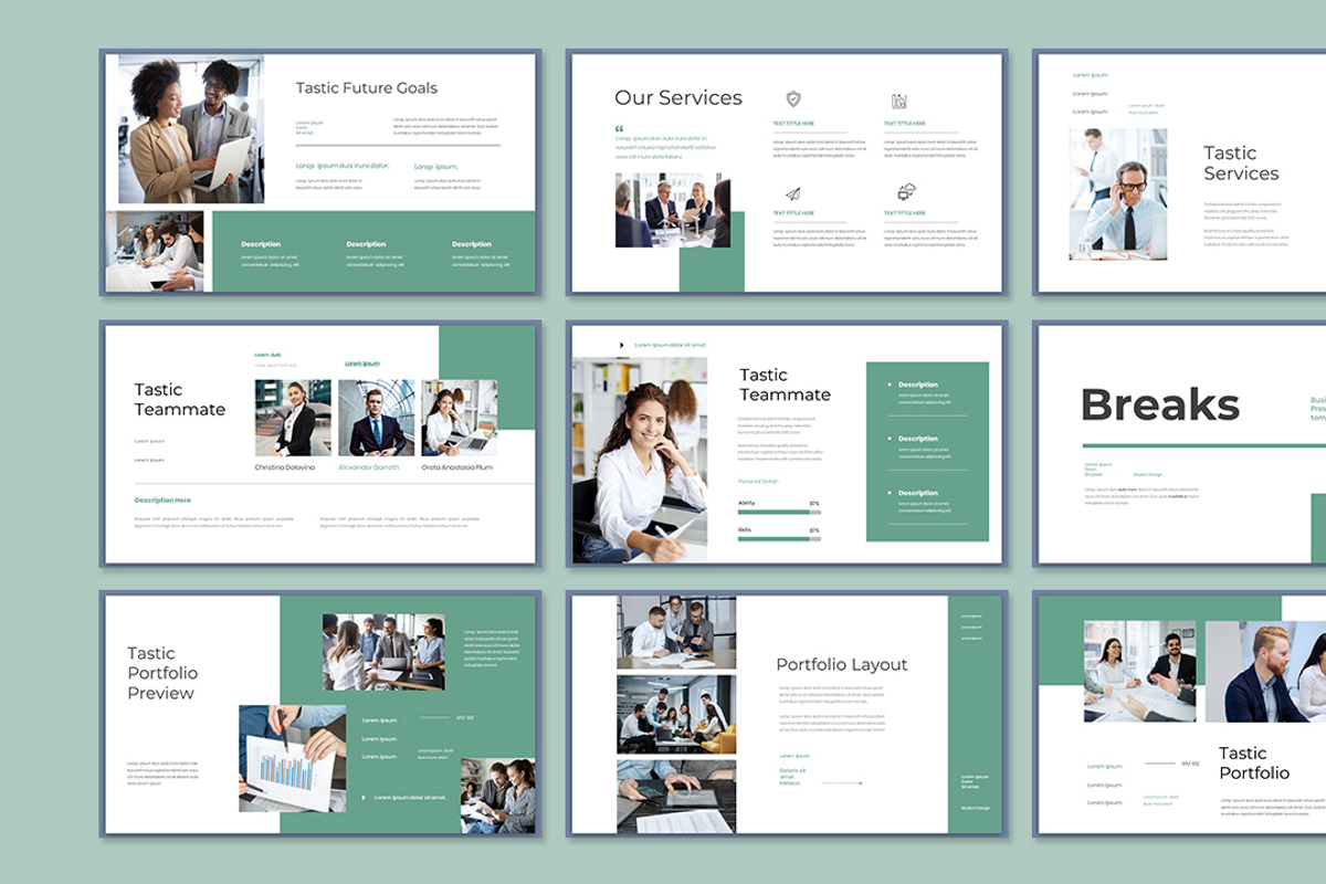 Tastic Presentation Template, a Presentation Template by Analogous Temp (Photo 3 of 5)