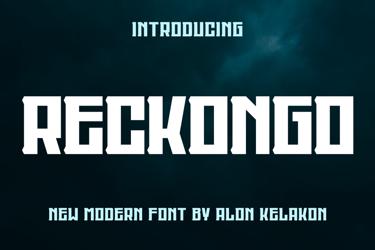 Reckongo, a Serif Font by alon kelakon (Photo 1 of 5)
