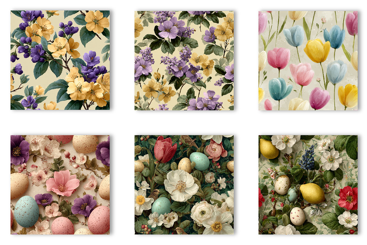 Pastel Easter Watercolor Seamless, a Pattern Graphic by CreationArt (Photo 3 of 7)