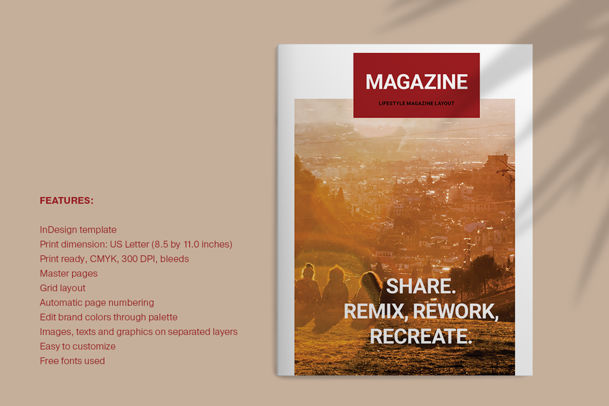 Red Magazine, a Magazine Template by Boris Cupac (Photo 2 of 13)