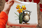 Funny Spring Bird Clipart, an Illustration by OK Design (Thumbnail 4 of 6)