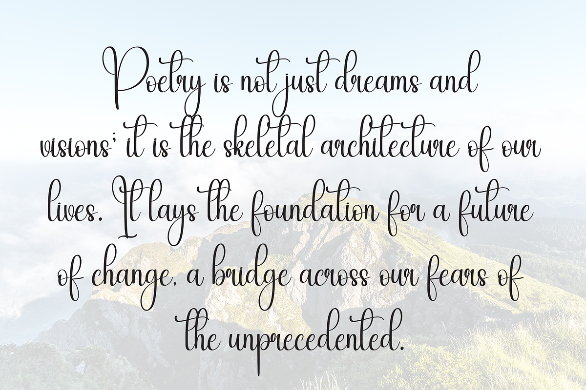 Wednesday | Script Font, a Handwritten Font by Scratchones (Photo 6 of 9)