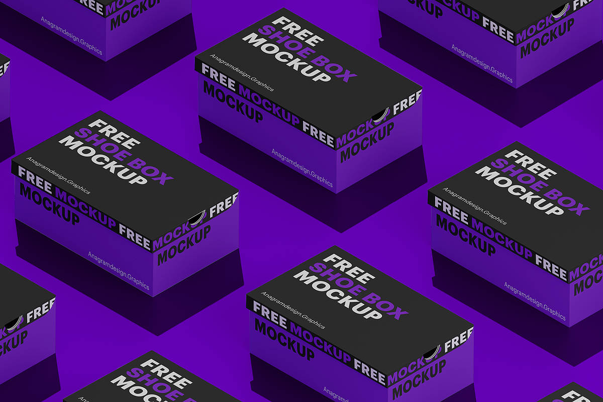 Shoe Box Mockup, a Packaging Mockup by AnagramDesign (Photo 5 of 8)