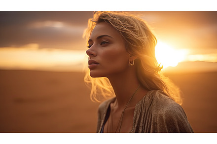 woman in desert, a Beauty & Fashion Photo by Neirfy