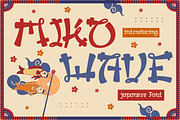 Miko Wave Japanese Font, a Font by PutraCetol Studio (Thumbnail 1 of 5)